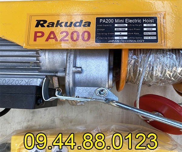 Tời điện mini Rakuda PA200 12m