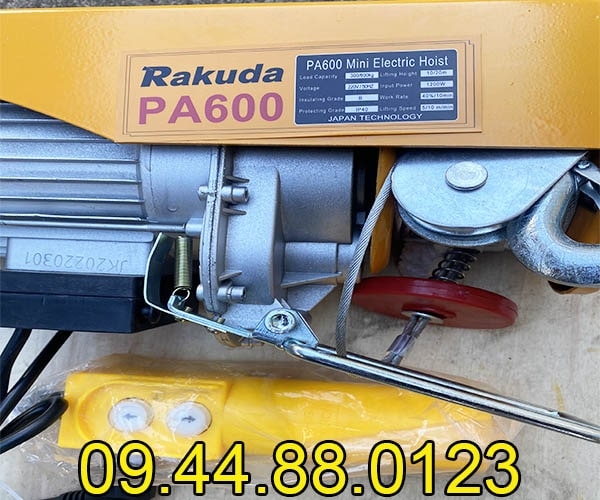 Tời điện mini Rakuda PA600 20m