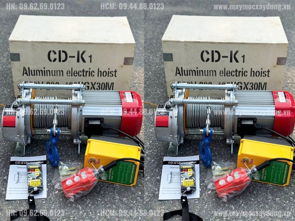 Tời điện nâng hàng CD-K1 200-400 220V 30m 30 mét/phút