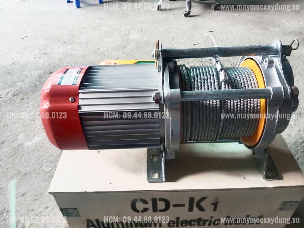 Tời điện nâng hàng CD-K1 750-1500 220V 30m 14 mét/phút
