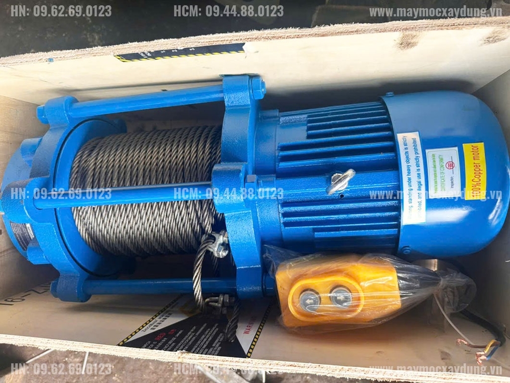 Tời điện nâng hàng Nitto KCD500-1000 380V 100m 14 mét/phút