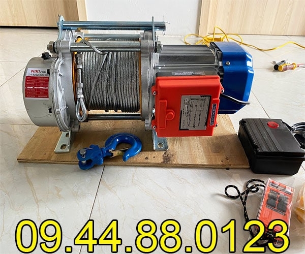 Tời điện đa năng Niki KCD500-1000 220V 60m 14 mét/phút