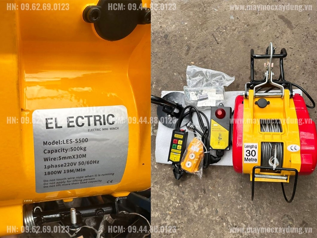 Tời điện treo Koio 300kg 30m 19 mét/phút