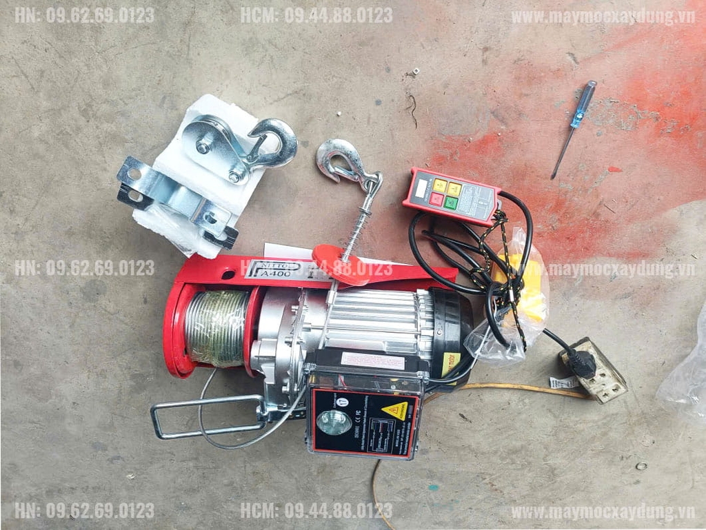Tời điện treo siêu nhanh Nitto PA400 30m 30m/p