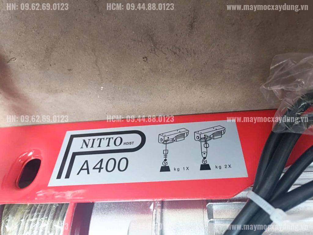 Tời điện treo siêu nhanh Nitto PA400 30m 30m/p