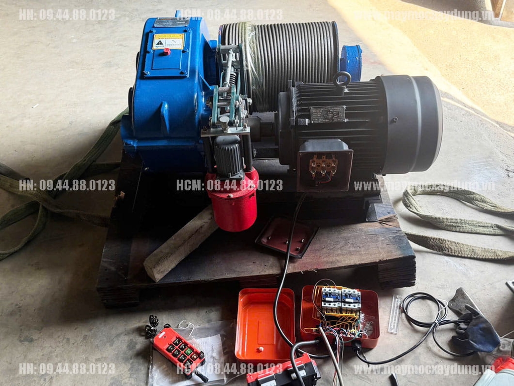 Tời kéo mặt đất 2 tấn JK2 25 mét/phút 380V