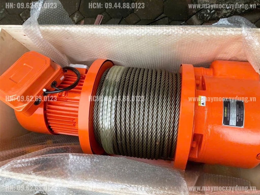 Tời kéo mặt đất Kenbo KCD2500-5000 100m 380V