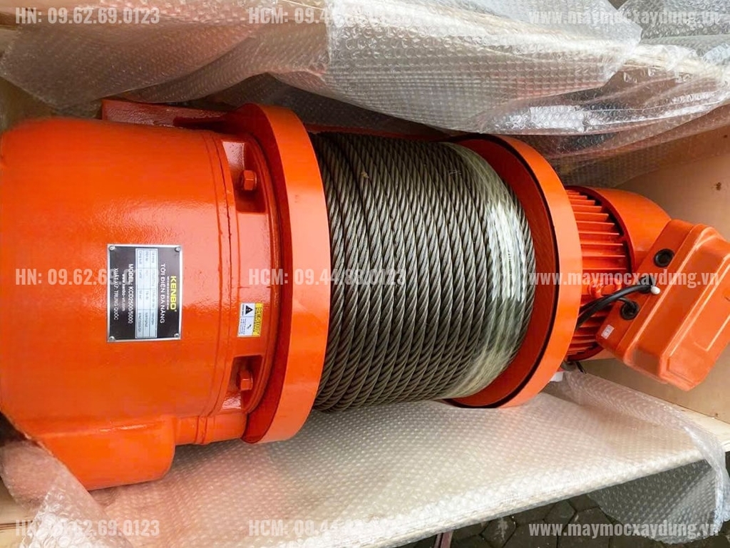 Tời kéo mặt đất Kenbo KCD2500-5000 100m 380V