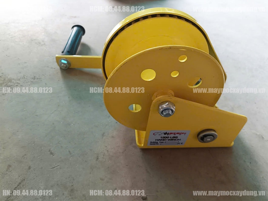 Tời quay tay cao cấp 1200LBS 544Kg khóa tự hãm