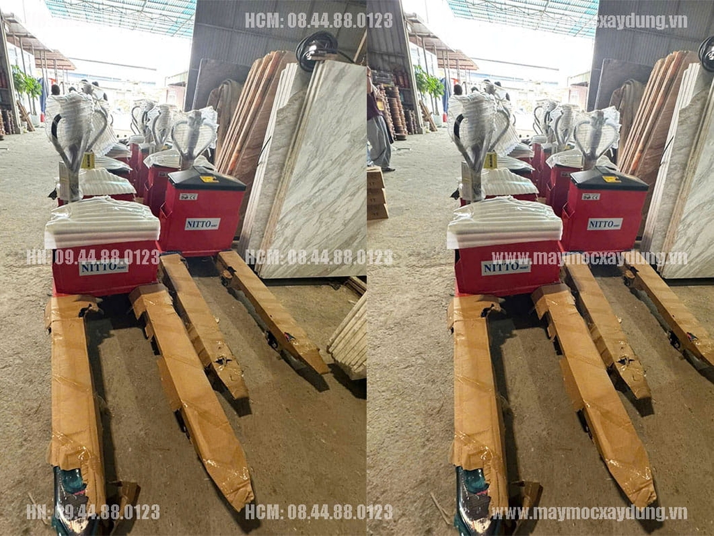 Xe nâng điện Nitto tay thấp 3 tấn