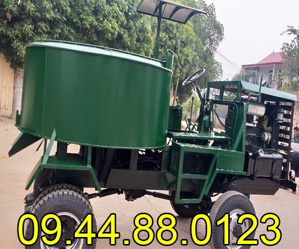 Xe trộn bê tông tự hành 12 bao 2 cầu