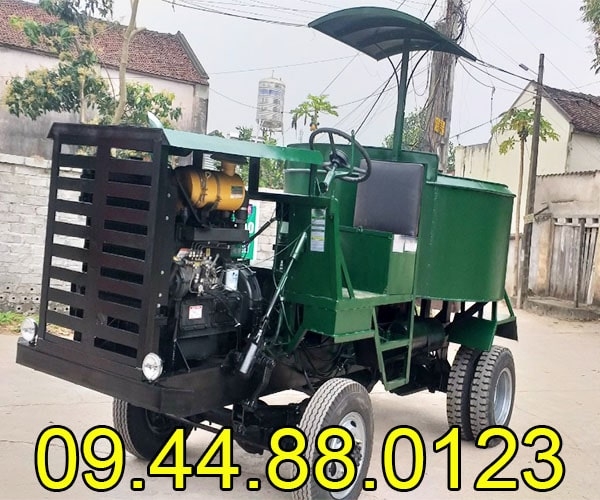 Xe trộn bê tông tự hành 12 bao 2 cầu