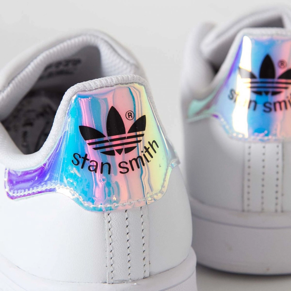 Giay Adidas Orginals Stan Smith White Iridescent Hologram AQ6272 Footart Vietnam