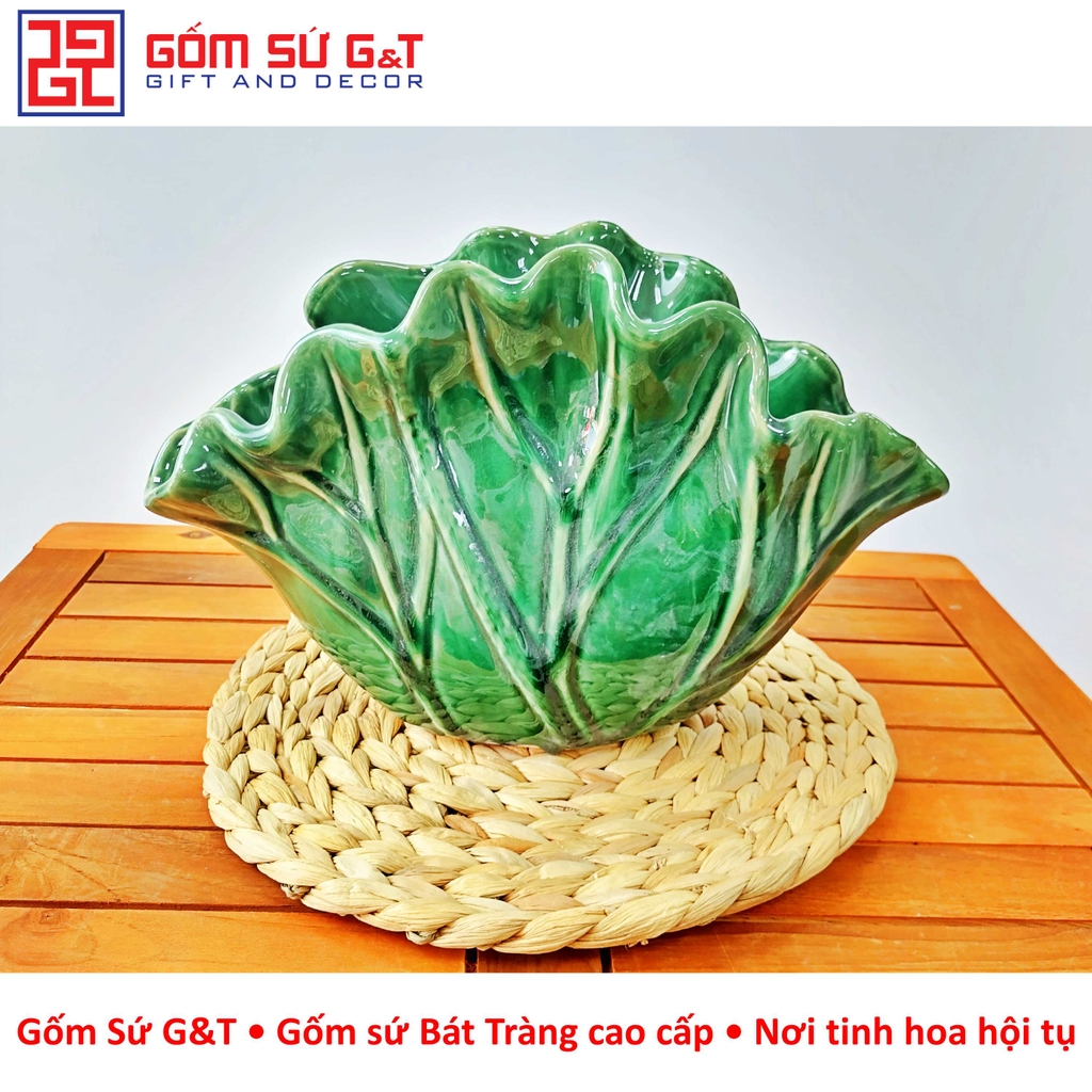 Lọ hoa lá sen xòe