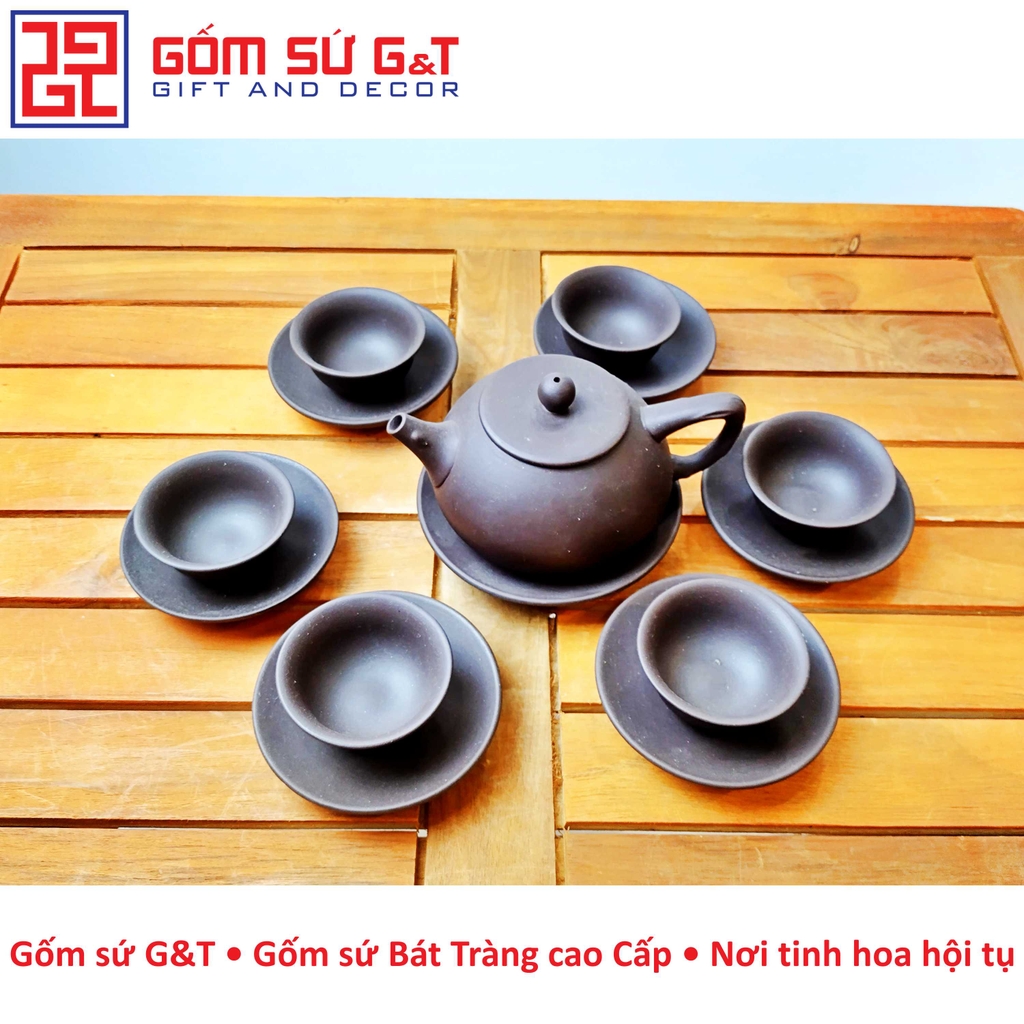 Bộ trà nâu thủy bình