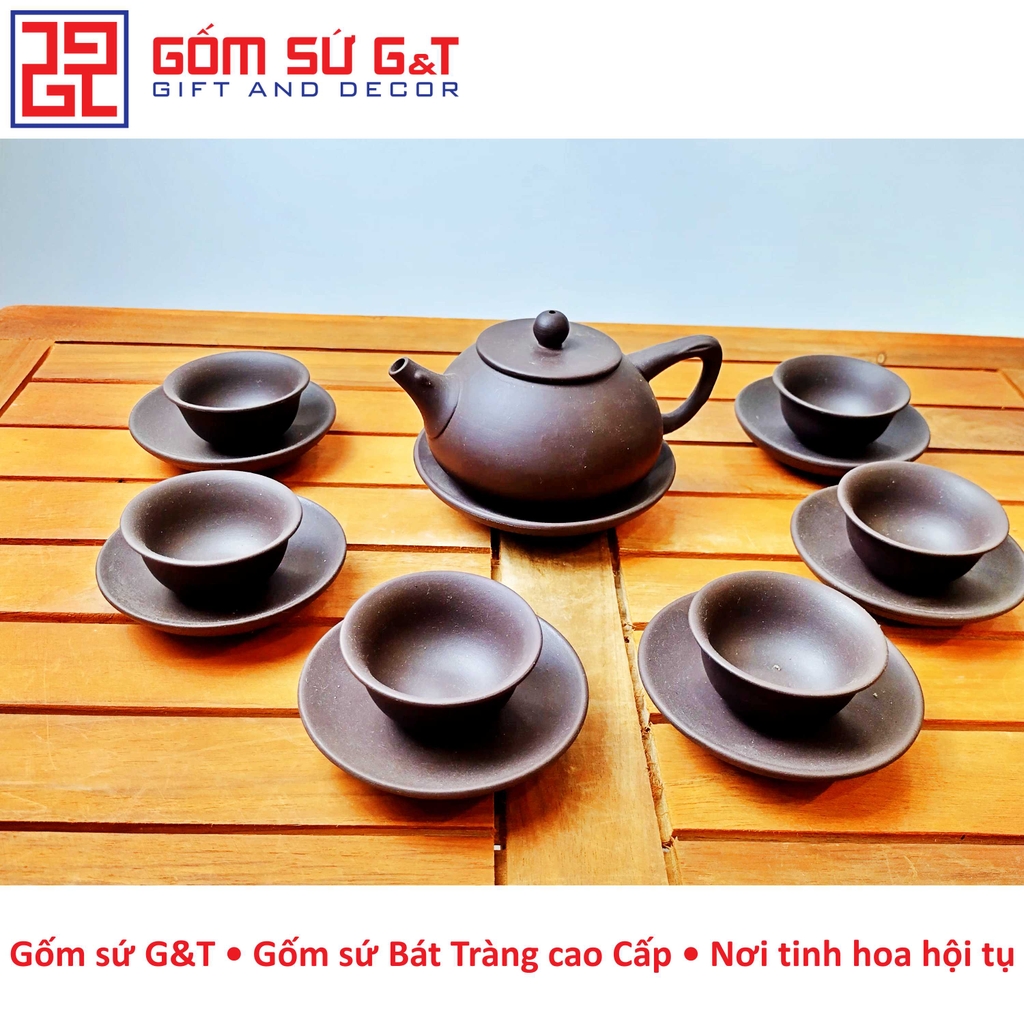 Bộ trà nâu thủy bình