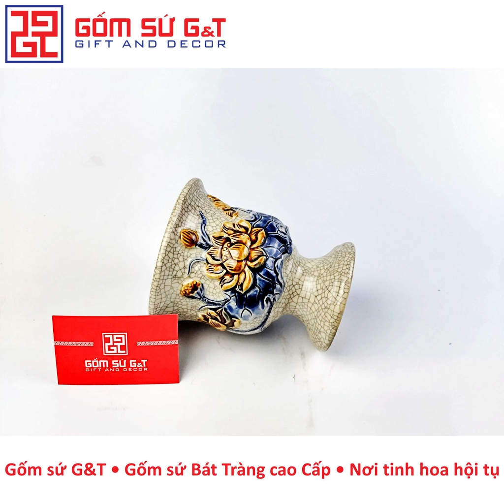 Ly phật thủ men rạn nổi