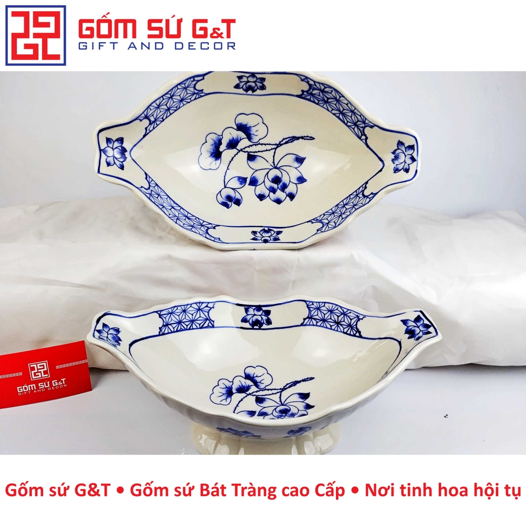 Bát gà vẽ sen cành