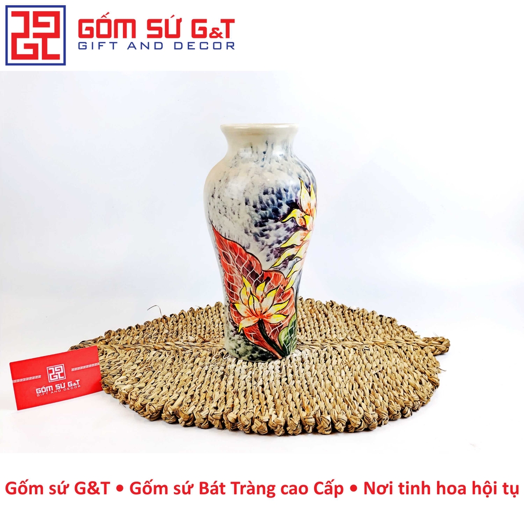 Lọ hoa đùi dế hoa hướng dương