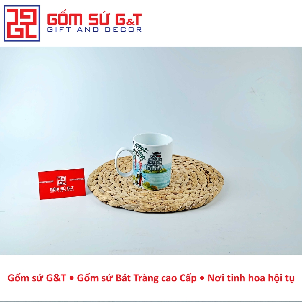 Cốc quai C vẽ cảnh Hà Nội