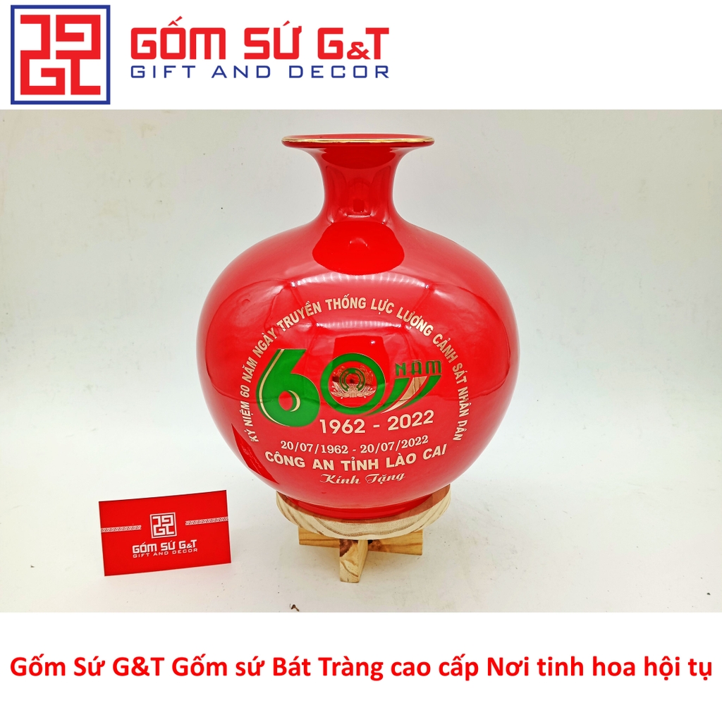 Quà tặng bóng hút tài lộc thuận buồm xuôi gió màu đỏ vẽ vàng kim 24K