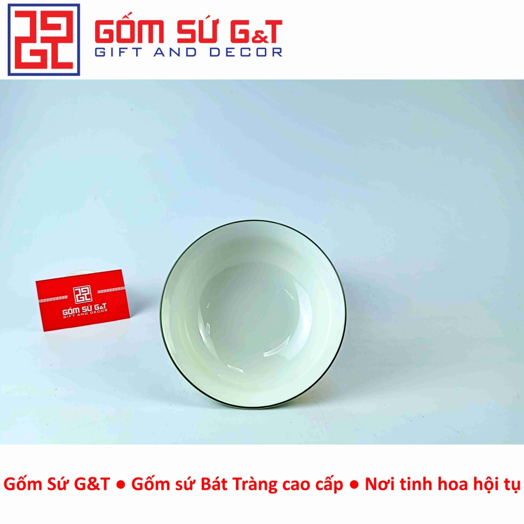 Bát tô cháo men kem vẽ