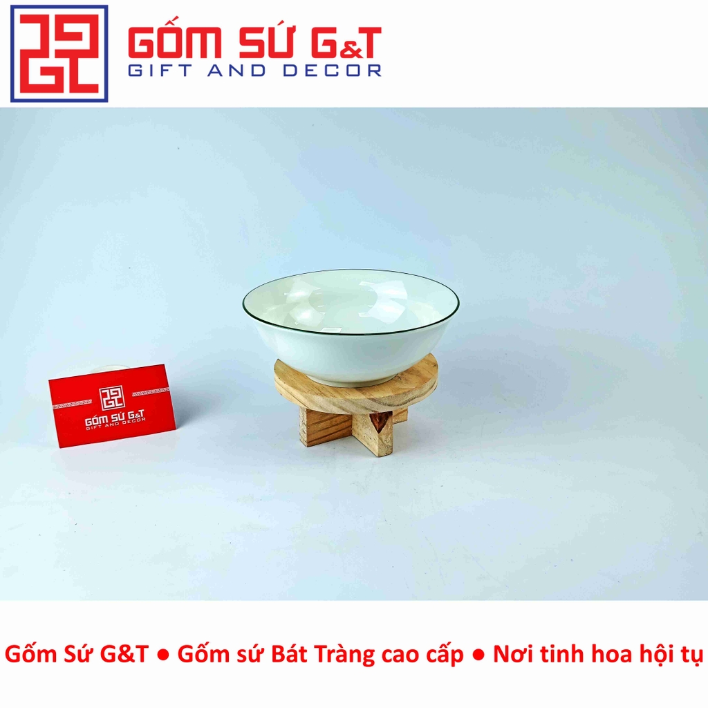 Bát tô cháo men kem vẽ
