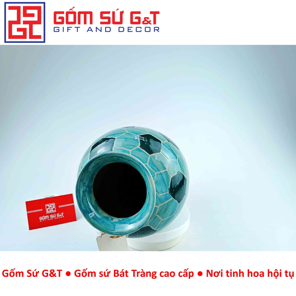 Lọ hoa đùi dế vẽ hồng yến
