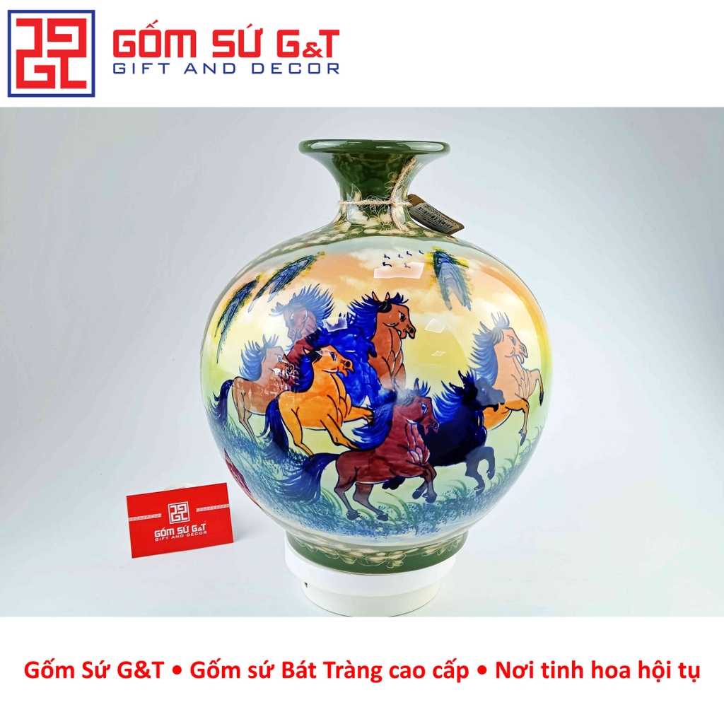 Bình hút lộc nhị cảnh thuận buồm xuôi gió mã đáo thành công
