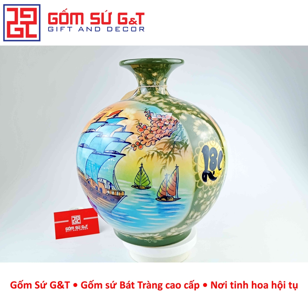 Bình hút lộc nhị cảnh thuận buồm xuôi gió mã đáo thành công