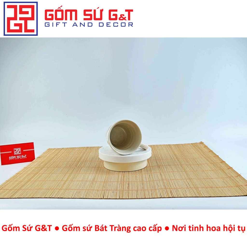 Cốc quai vẽ cá 3 màu