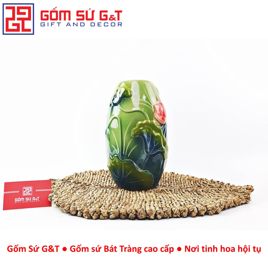 Vò liên ngư khắc nổi