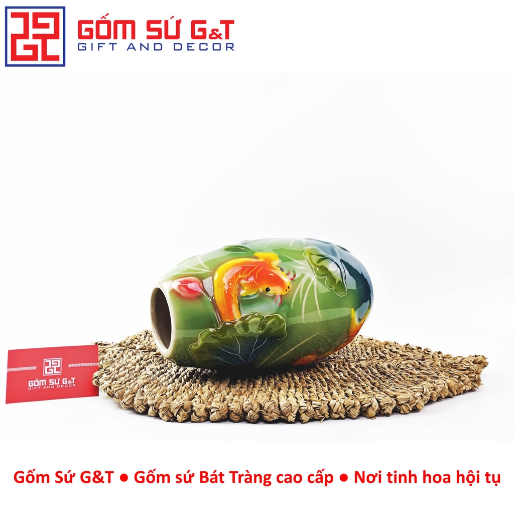 Vò liên ngư khắc nổi