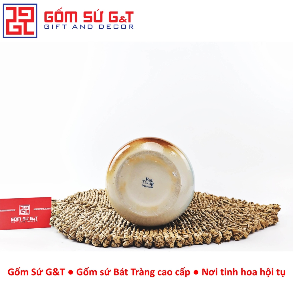 Lọ hoa dáng đu đủ vẽ 3D Hồ Gươm