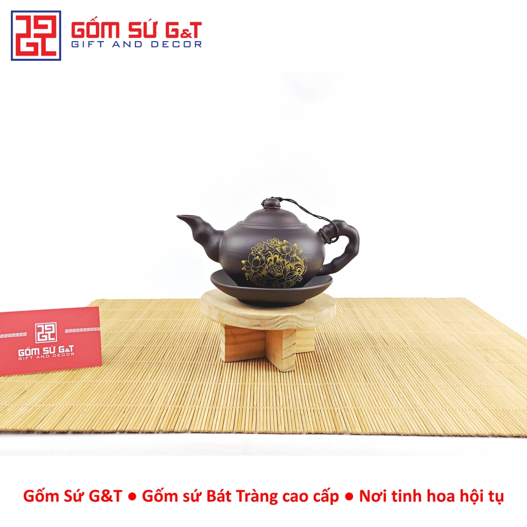 Bộ trà liên hoa trơn