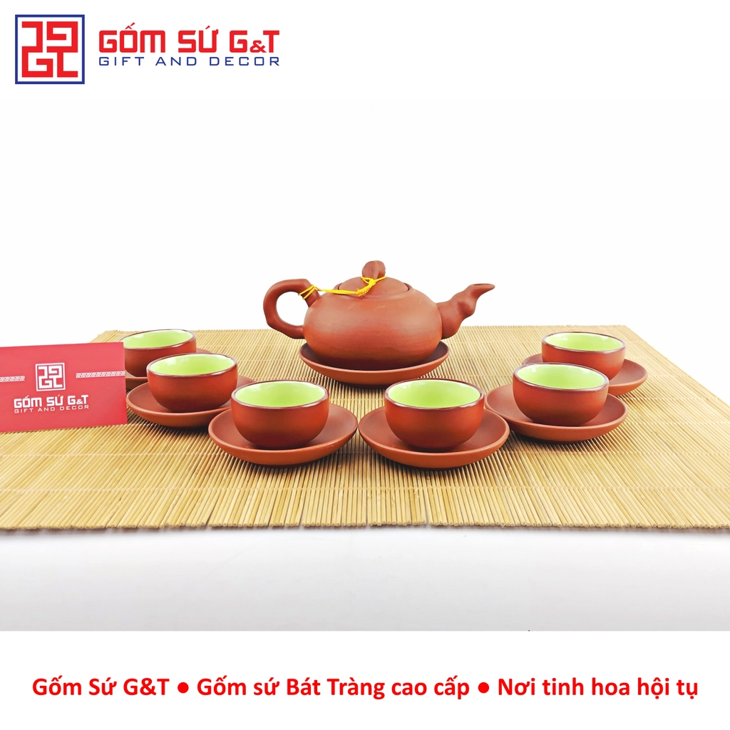 Bộ khay men thiên thanh