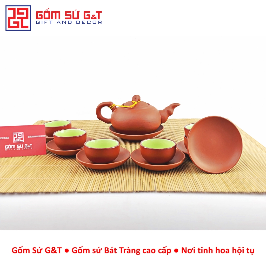 Bộ khay men thiên thanh