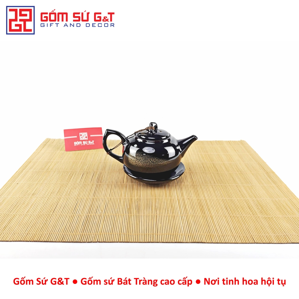 Bộ trà hỏa biến quả hồng bé lòng hoa nâu