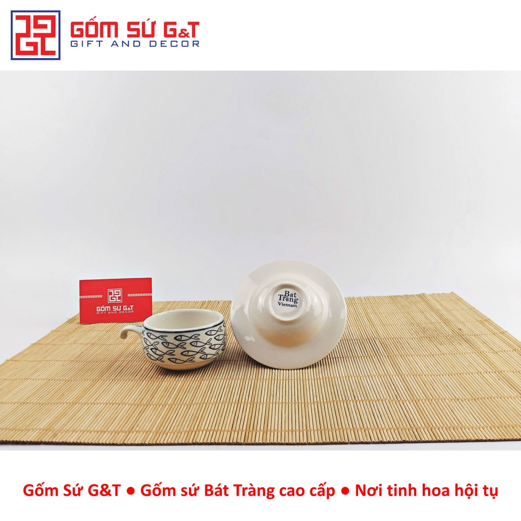 Bộ phin cafe vẽ cá đàn