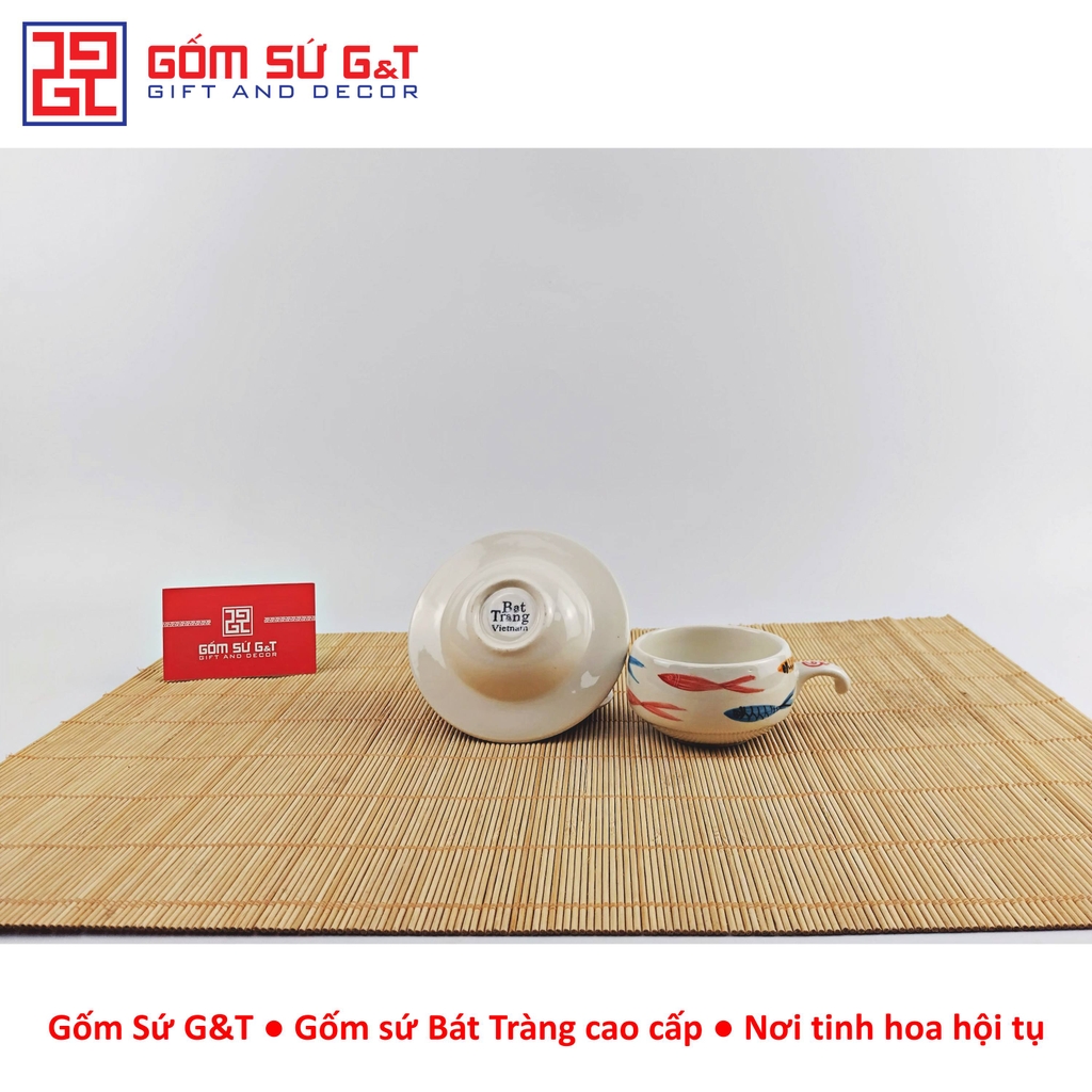 Bộ phin cafe vẽ cá nhật ba màu