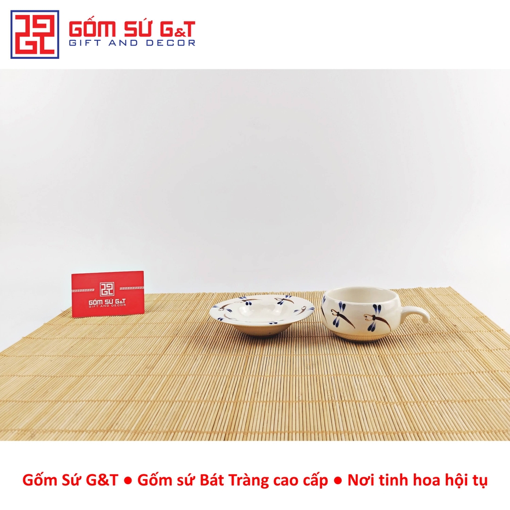 Bộ phin cafe vẽ chuồn ớt
