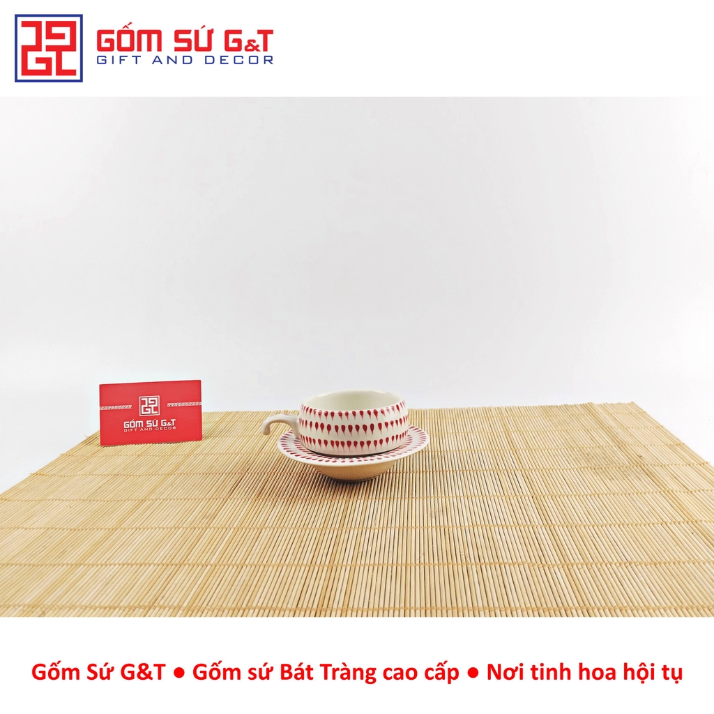 Bộ phin cafe vẽ mưa đỏ