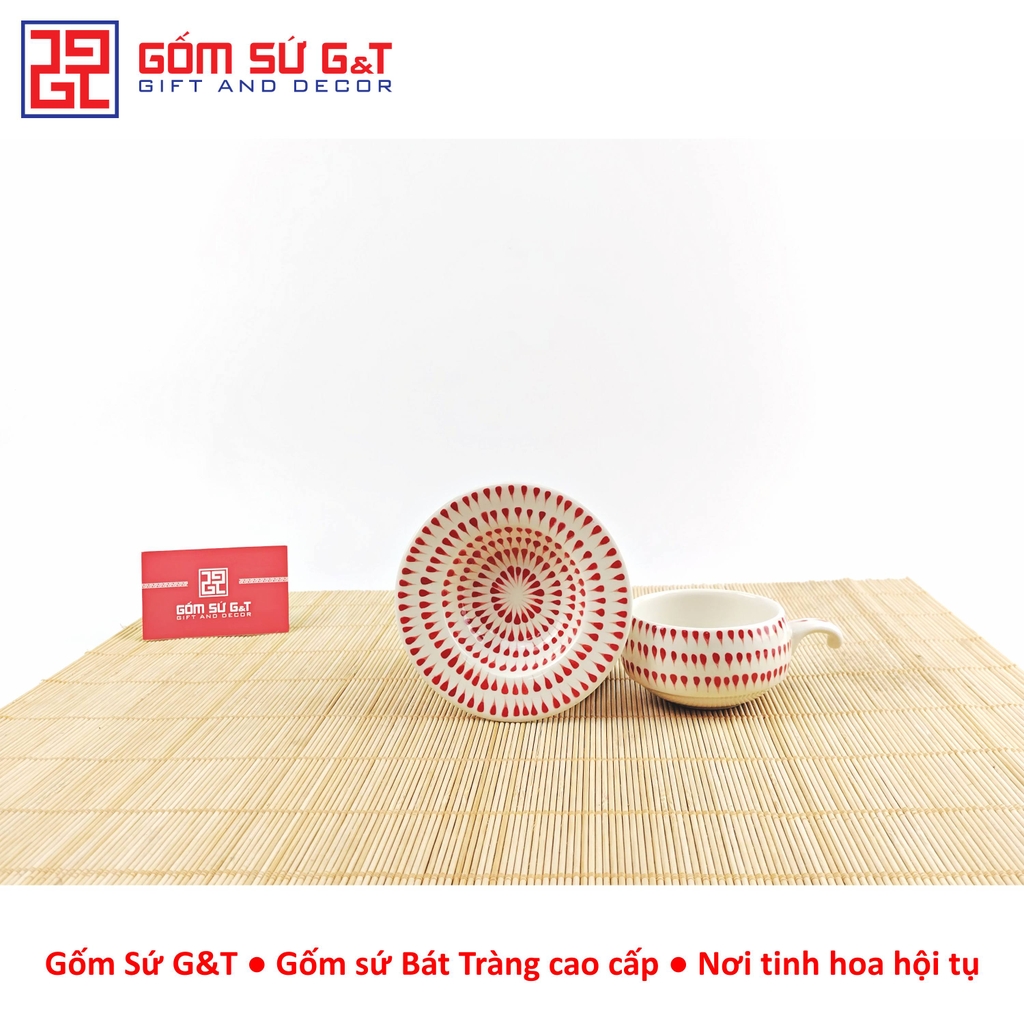 Bộ phin cafe vẽ mưa đỏ
