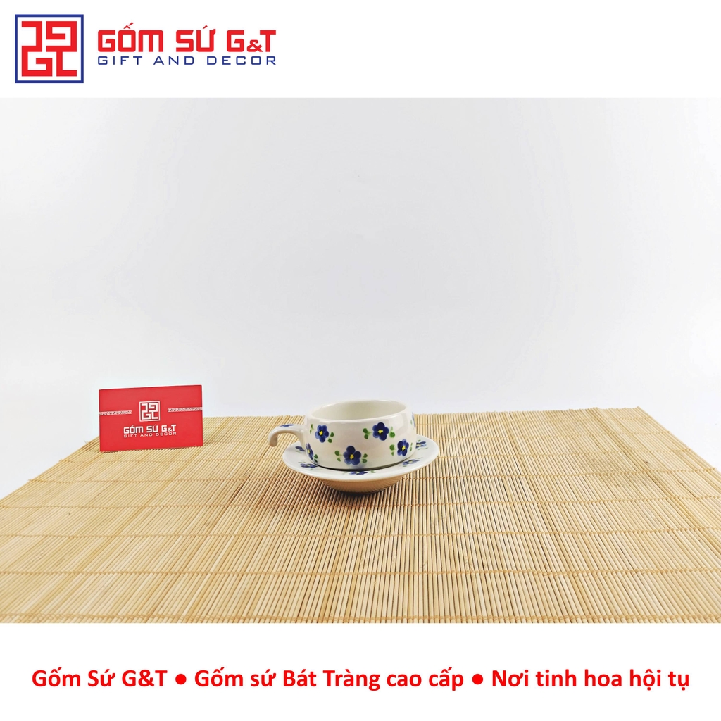 Bộ phin cafe vẽ hoa nhí