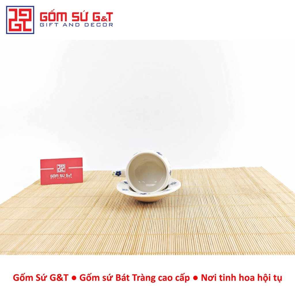Bộ phin cafe vẽ hoa nhí
