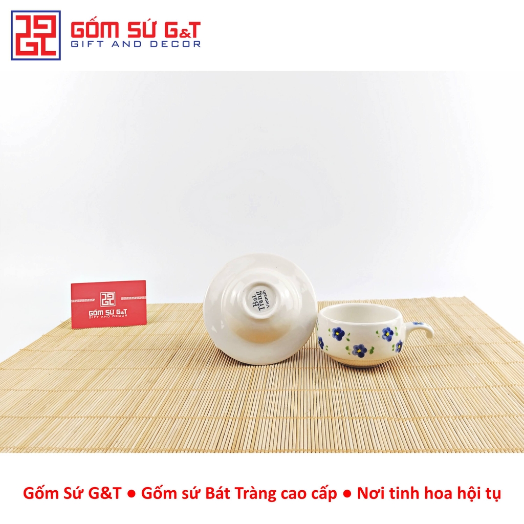 Bộ phin cafe vẽ hoa nhí