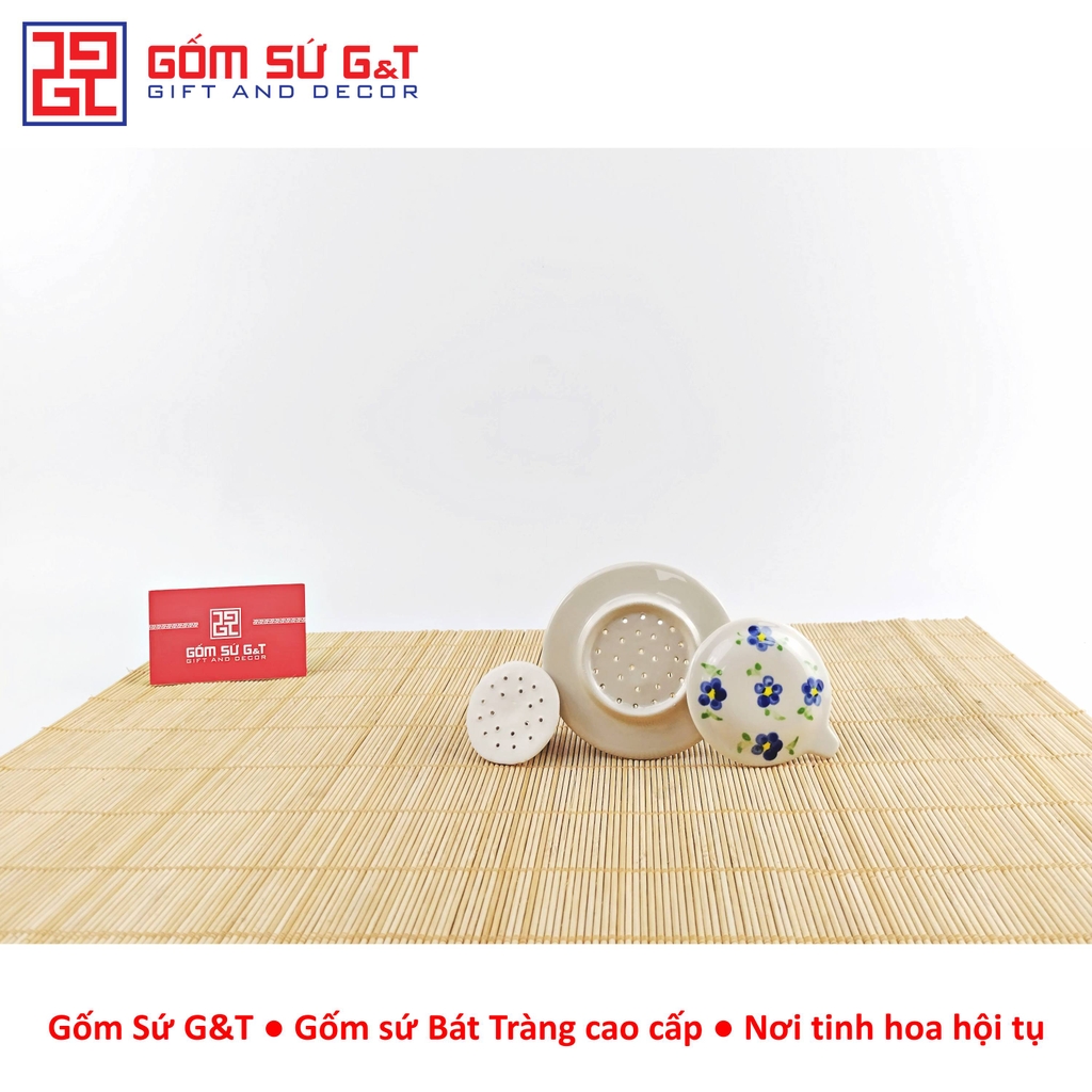 Bộ phin cafe vẽ hoa nhí