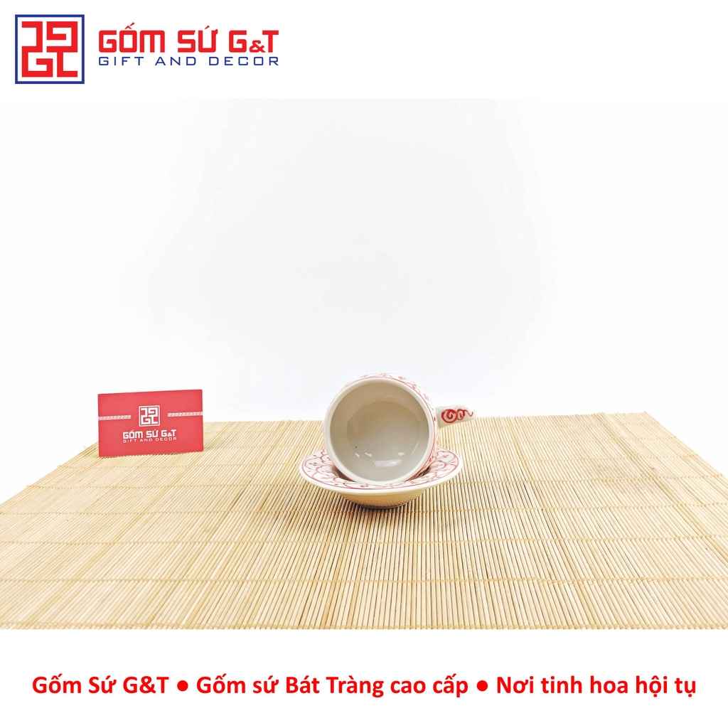 Bộ phin cafe vẽ hoa bèo