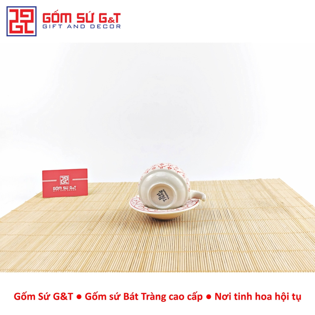 Bộ phin cafe vẽ hoa bèo