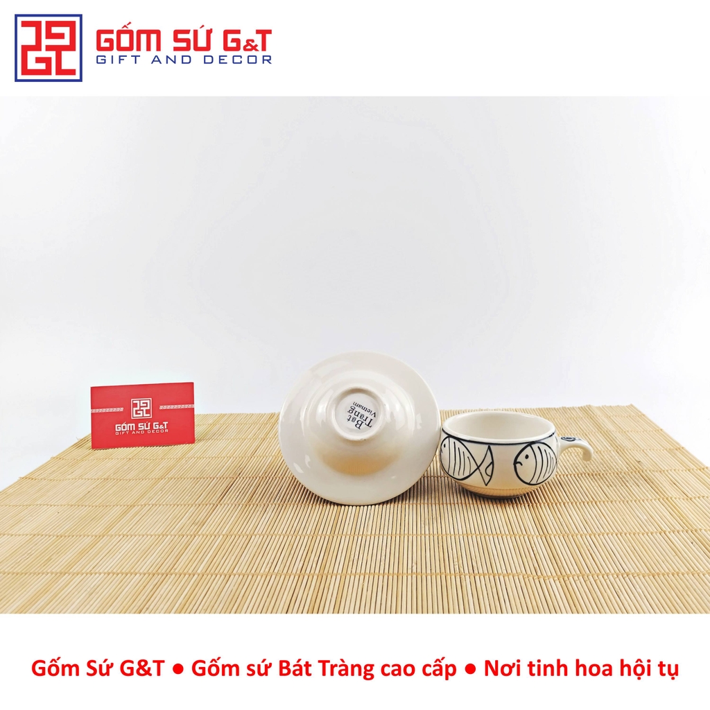 Bộ phin cafe vẽ cá béo
